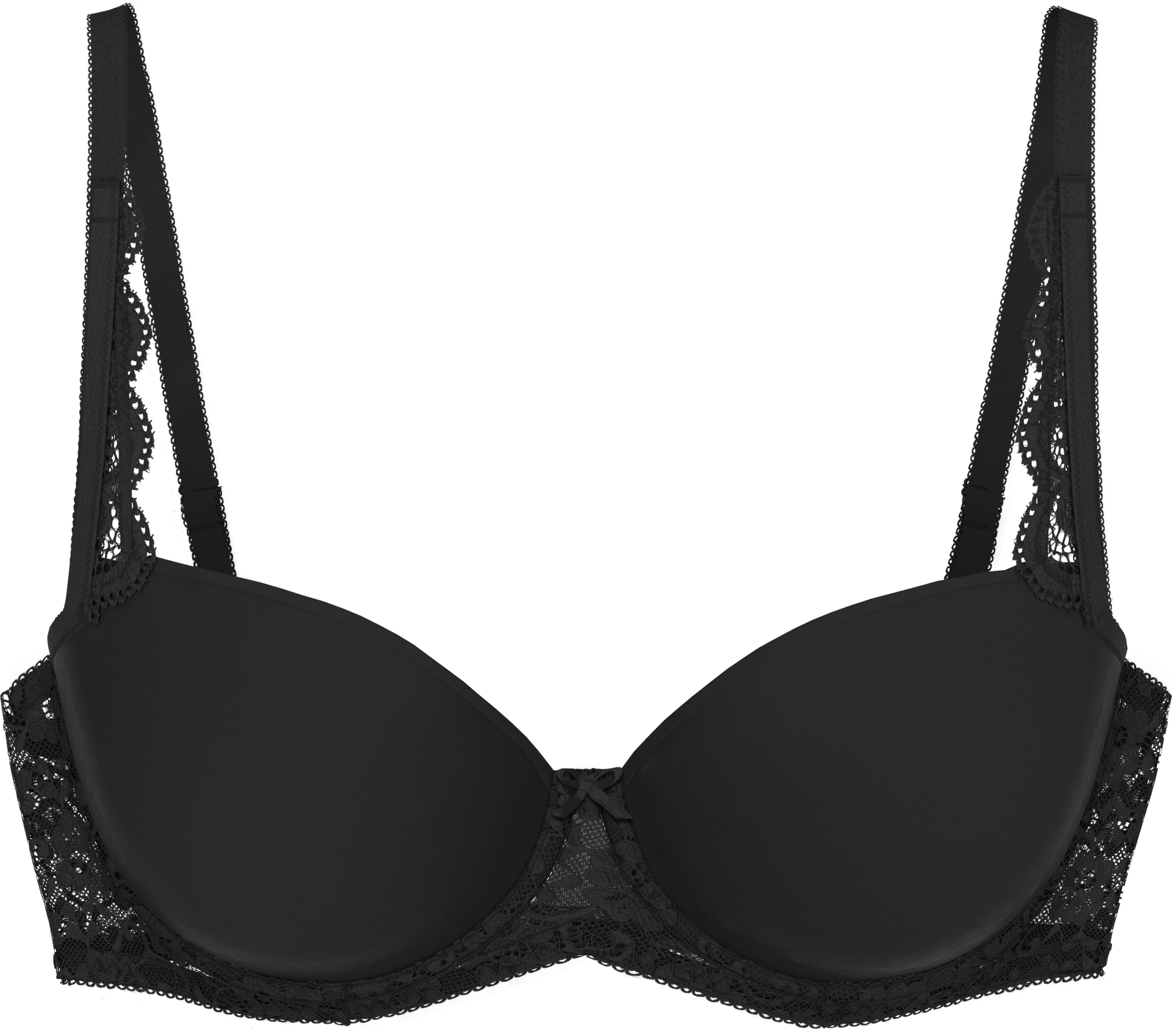 Triumph "Amourette WP" Stretch-Spitze, glatte Cups, atmungsaktiv, leicht, feminin schwarz 95, Cup E
