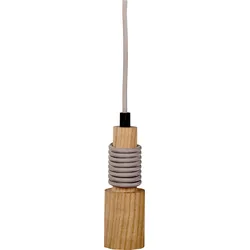 MLI 404100 - Pendelleuchte, E27 Fassung, rund, Holz