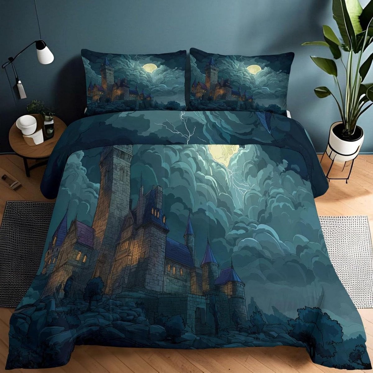 Grijs Dekbedset voor 4 seizoenen comfort - 140 x 200 cm