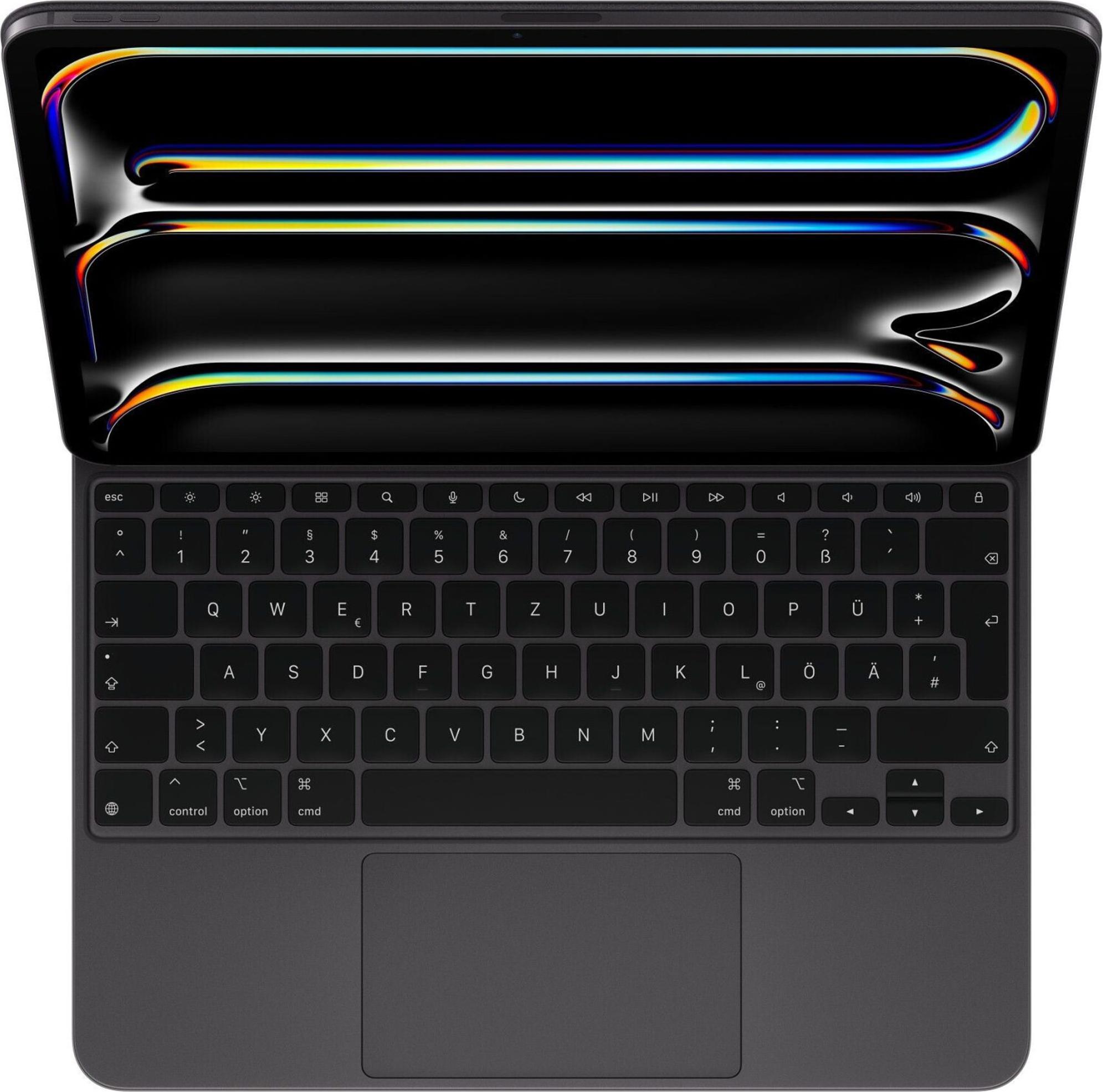 Apple Magic Keyboard für 13" iPad Pro (M4) - Deutsch - Schwarz, QWERTZ, Deutsch, Trackpad, Scherenschalter, 1 mm, Apple