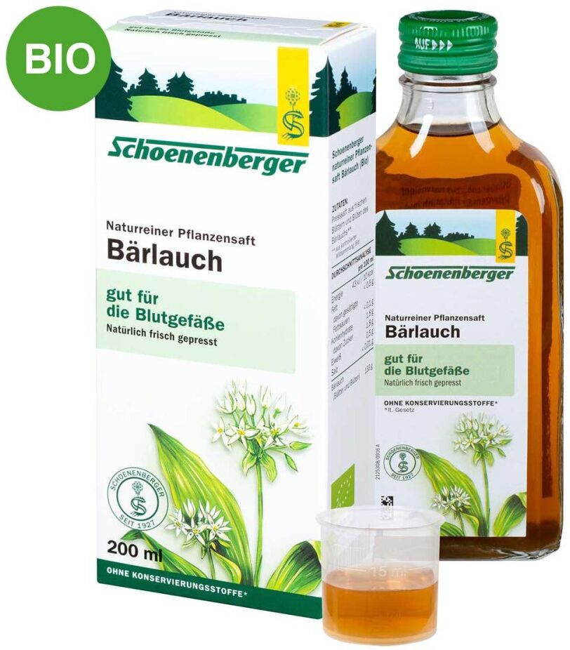 Schoenenberger Naturreiner Pflanzensaft Bärlauch 200ml