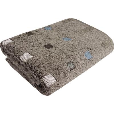Badetuch FRAMSOHN FROTTIER "Quattro Duschtuch", braun (taupe, braun, dunkelbraun), B:80cm L:160cm, Walkfrottier, Obermaterial: 75% Baumwolle, 25% Viskose, Handtücher, Badetuch, natürliche, Buchenholzfaser, herstellt in Österreich