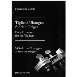 Tägliche Übungen für den Geiger 24 Skalen und Arpeggien, Sachbücher von Elizaveta Gilels