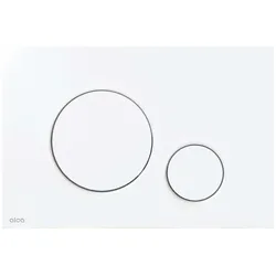 Alcadrain, Zubehör Sanitärinstallation, THIN - Bedienknopf für Unterputzsysteme, weiss-glänzend