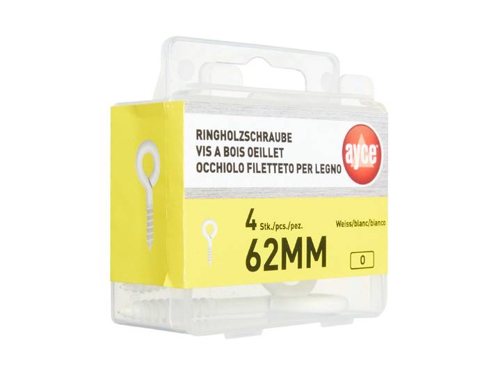 Ayce Ringschraube Weiss 62 mm 14 mm