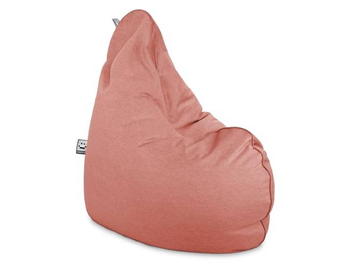 Happers Sitzsack Birne Relax aus Samt Koralle, Sitzsack fürs Wohnzimmer, Gewebe mit pfirsichhautähnlichem Gefühl