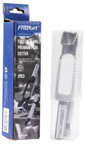 FRITZFURT 2801-3302 Forstnerbohrer-Set 2teilig 15 mm, 26.5mm 1 Set