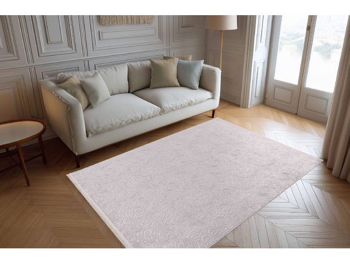 Tapis à poils courts Kirma 425 Argenté/Argenté 120 x 160cm Polyester