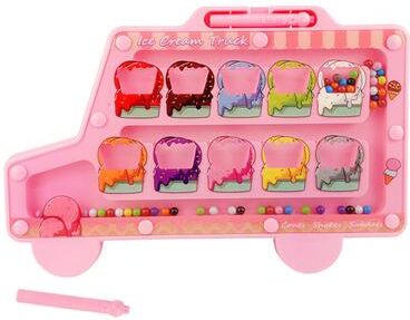 JoyToys Montessori Magnetic Maze Color Sorting Toy For Kids Fine Motor Learning Game pink