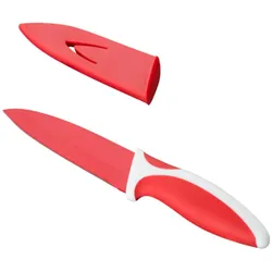 Kelomat Küchenmesser beschichtet 15 cm rot/weiss händisch geschärfte Klingen Chr...