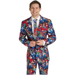 OppoSuits DC Heroes Anzug - für Karneval Fasching Halloween (48)