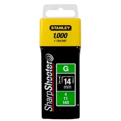STANLEY Klammern Typ G 14 mm 1000 St. für Elektro- u. Handtacker Typ G stabile Verpackung - 1-TRA709T