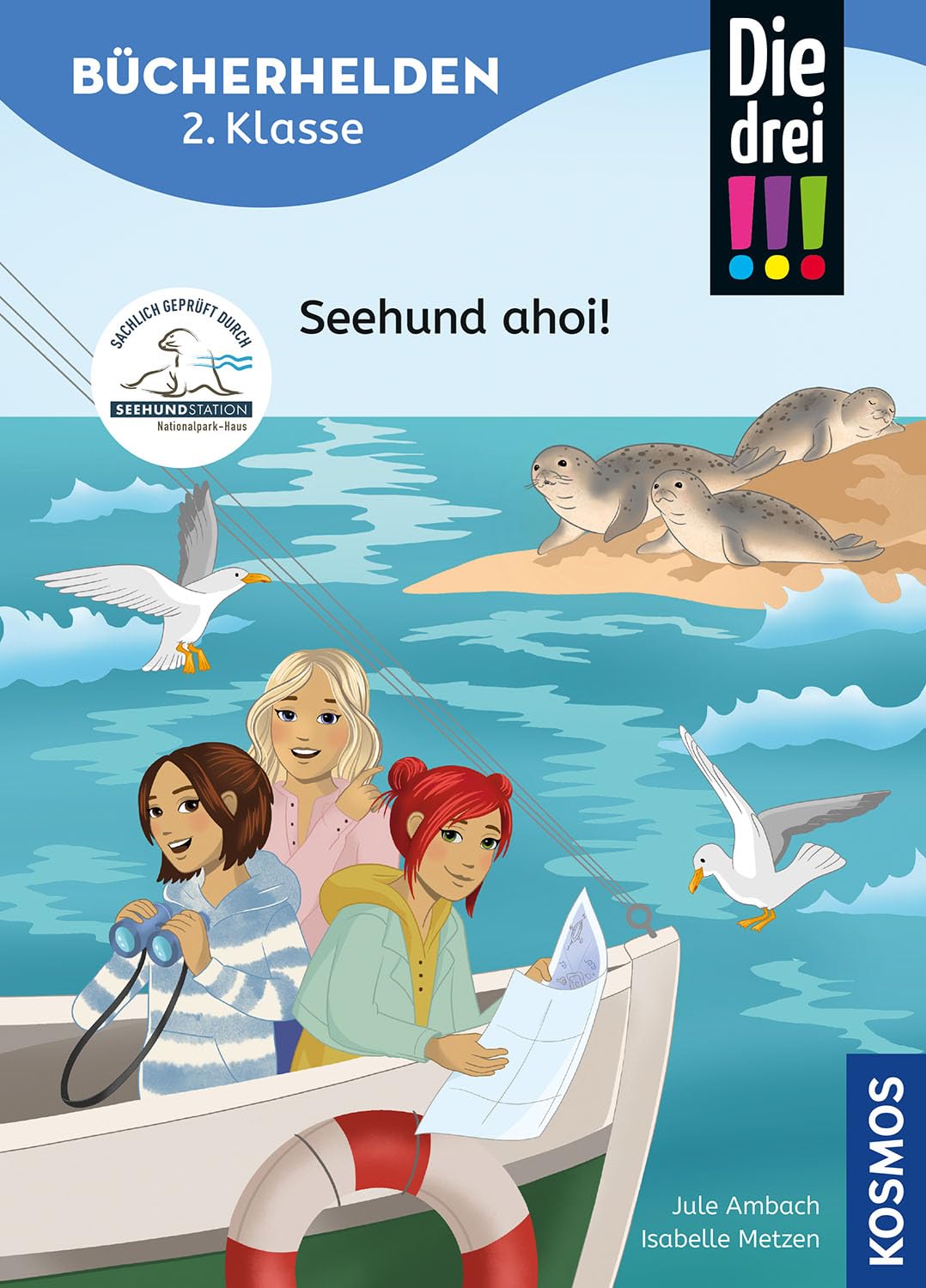 Jule Ambach - Die drei !!!, Bücherhelden 2. Klasse, Seehund ahoi!: Gut lesen können - Kinderbuch für Erstleser ab 7 Jahren - Spannende Detektivgeschichten mit Kim, Franzi und Marie - Preis vom 04.10.2026 03:51:26 h