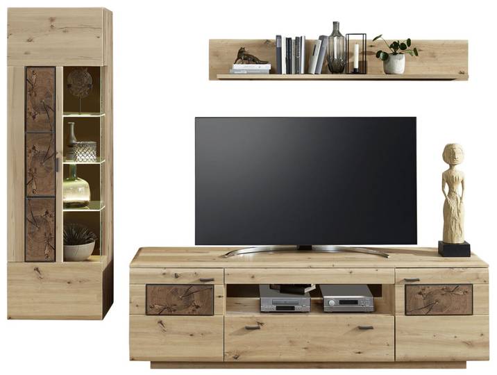 Livetastic Wandkombination MADERA II, Eiche Artisan, Holznachbildung