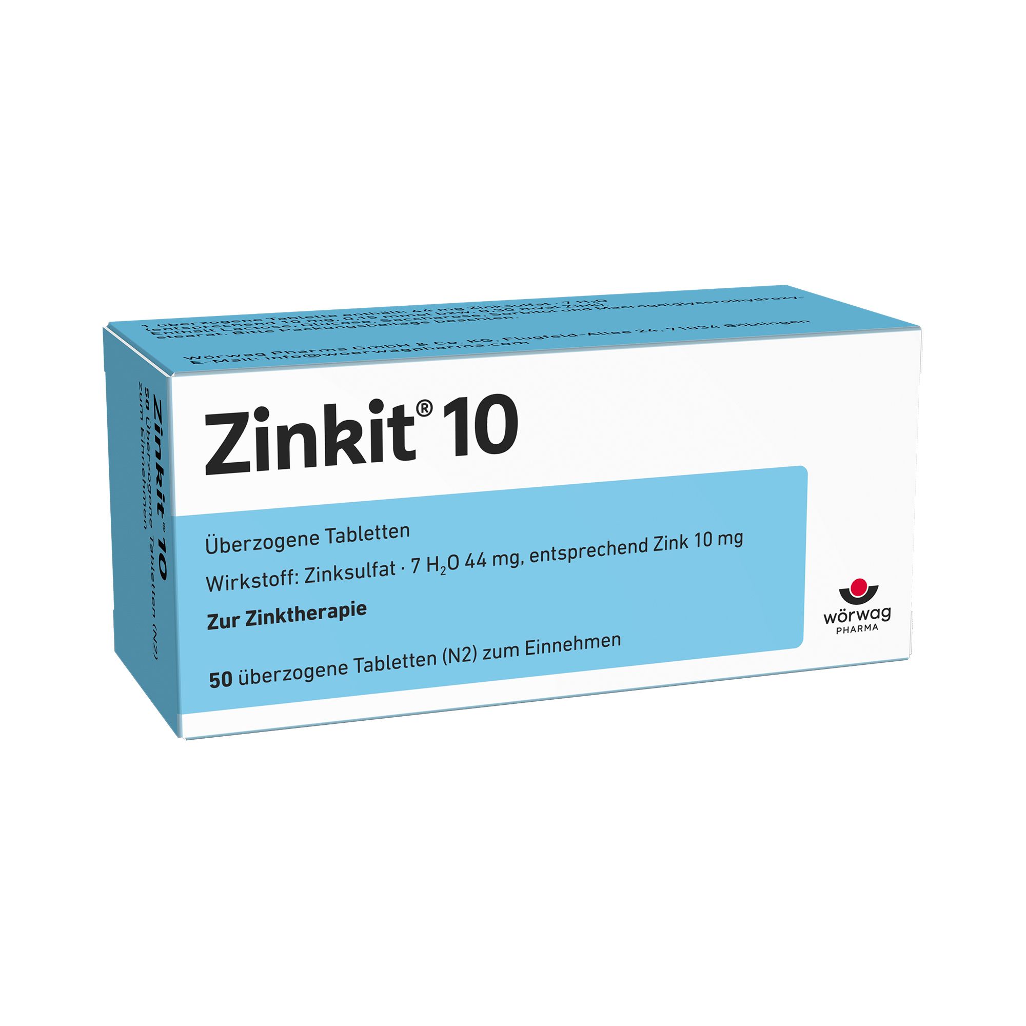 Zinkit 10 überzogene Tabletten 20 St Überzogene