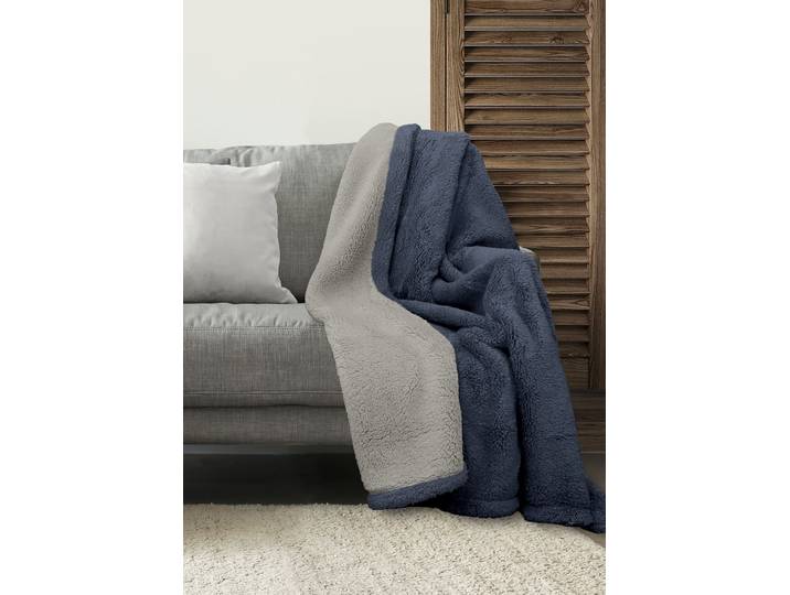 Couverture de jour Hechter Paris 150 x 1 x 200cm Bleu/Gris/Bleu foncé Polyester