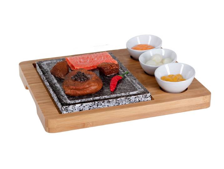 Nouvel Bambus Hot-Stone Set 5-tlg. 25 x 30 cm