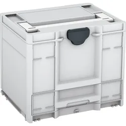 Tanos systainer3 Combi M 337 lichtgrau (RAL 7035), Verschluss anthrazit (RAL 7016), Griff weiß (RAL 9016) - 83550048.42