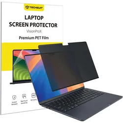 Techsuit - VisionProX - MacBook Air 13" 2024 - Privacy (13", Apple), Notebooktasche, Schwarz