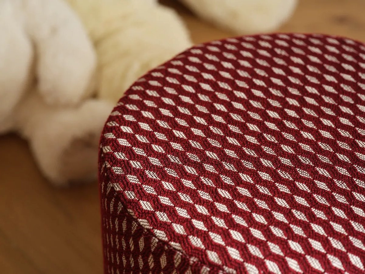 Your Little King Poef Big Big Pattern - Handgemaakt in Nederland - Eikenhout