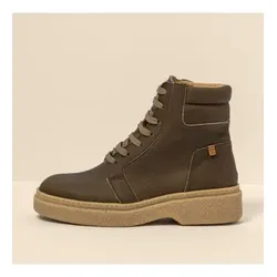 El Naturalista für Damen. 2590011FE005_0G3 Lederstiefelette N5900 Arpea grün -Absatzhöhe 4,5cm (36), 3 bis 5 cm, Reißverschluss, Lässig