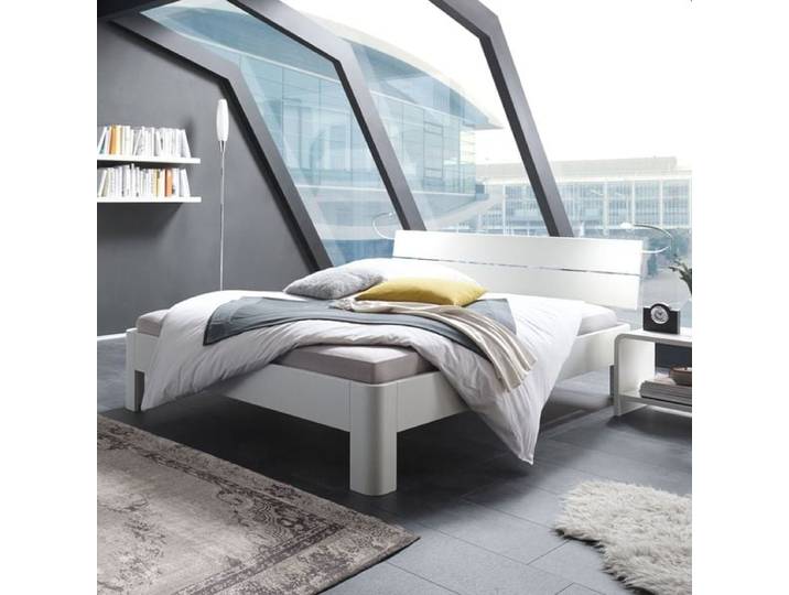 Bett Gamba 120x200cm Weiß klassischer Stil