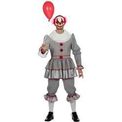 Wilbers Herren Kostüm Halloween, Clown ES, 2-Teilig (60)