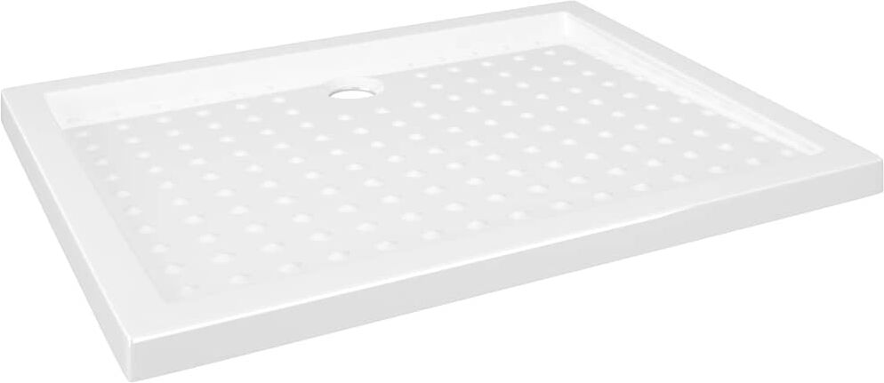 vidaXL Receveur de douche avec picots Blanc 90x70x4 cm ABS