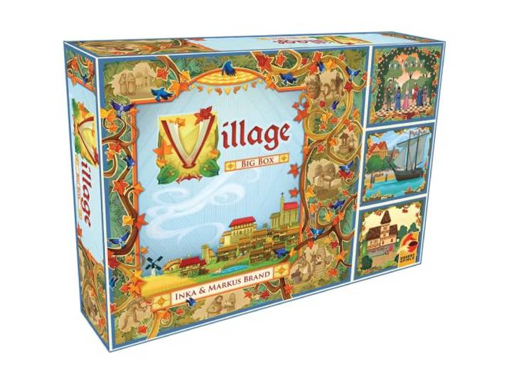Eggertspiele, Village Big Box, Grundspiel + Erweiterungen, Kennerspiel, Brettspiel, 1-5 Spieler, Ab 12+ Jahren, 60-120 Minuten, Deutsch, Mehrfarbig, Bunt