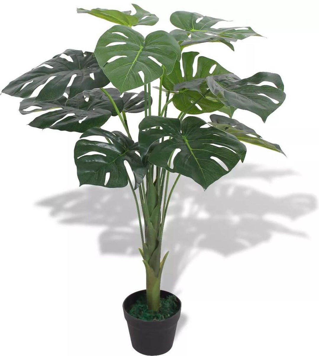 vidaXL Kunstmatige Monstera Plant met Pot, 70 cm, Groen