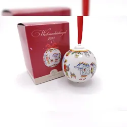 DKG utils Hutschenreuther Porzellan Weihnachtskugel Kugel 2013 mit Originalverpackung