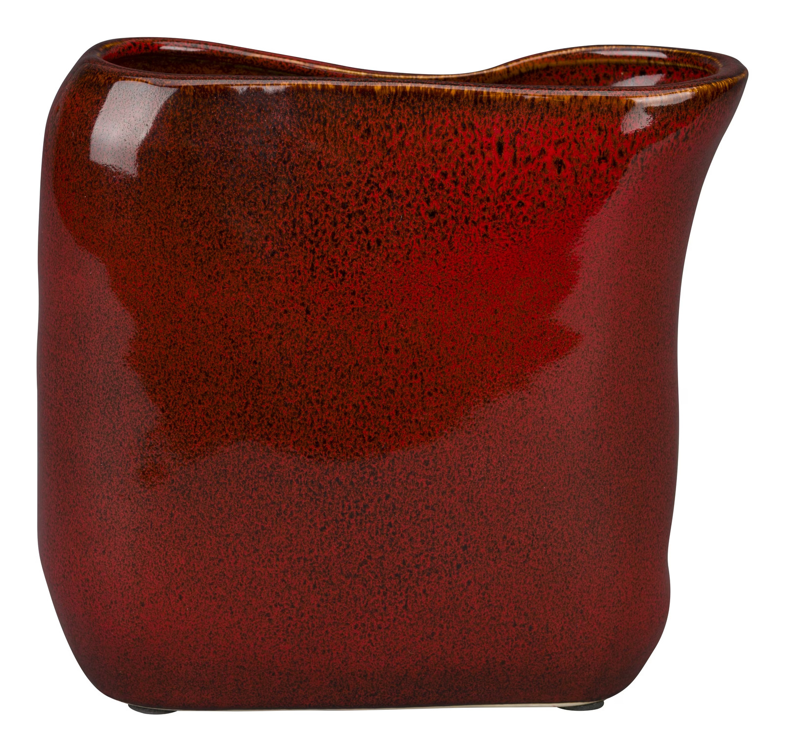 Dutchbone Vaas Edna Rood 18 cm