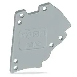 Wago 2002-641 Abschlussplatte,für modulares TOPJOB®S-Prüfsteckermodul,grau 2002641  - 25 Stück
