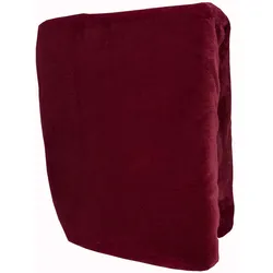 Winter Teddyplüsch Spannbettlaken 180-200x200cm Bordeaux Flausch kuschelig