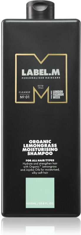 label.m Lemongrass Moisturising Shampoo shampoing hydratant au citron et citronnelle 1000 ml