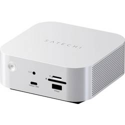 Satechi Thunderbolt™ 5 Dockingstation Thunderbolt 5 CubeDock with SSD inkl. Ladefunktion, integrierter Kartenleser, M.2 SSD Steckplatz, USB-C® Power Delivery ST-DT5CES-EU