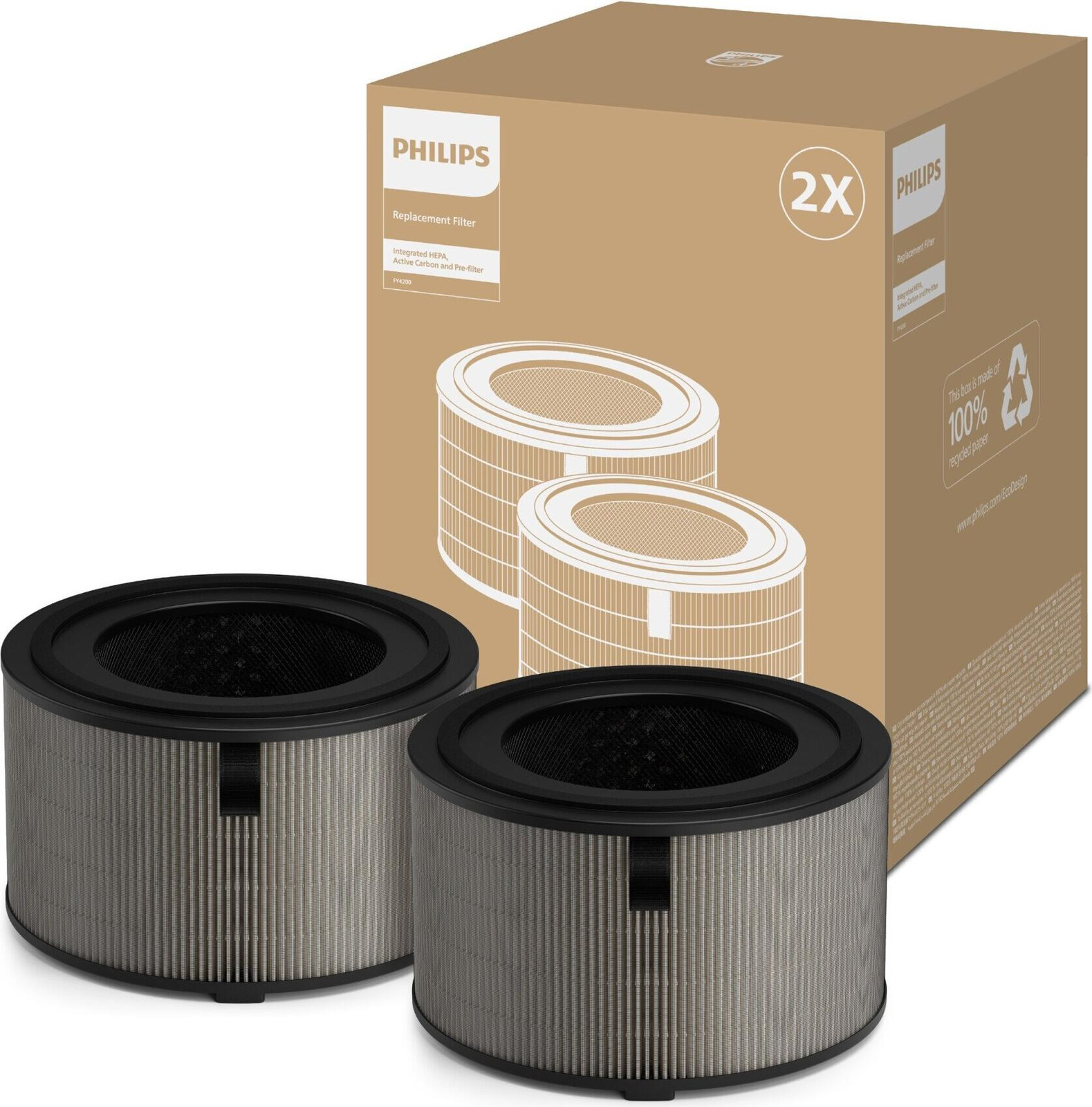 Philips PureProtect Pro 4200-serie HEPA Filter, Grijs