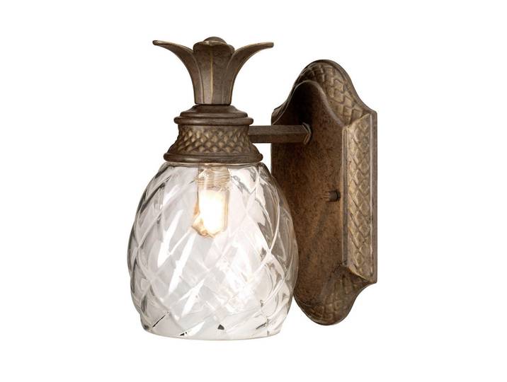Elstead Lighting Badezimmer-Wandleuchte HK-Plant-Bath-PZ, Bronzefarben, Metall, Glas, 12.4x16.5x22 cm, RoHS, Lampen & Leuchten, Innenbeleuchtung, Wandleuchten, Spiegelleuchten