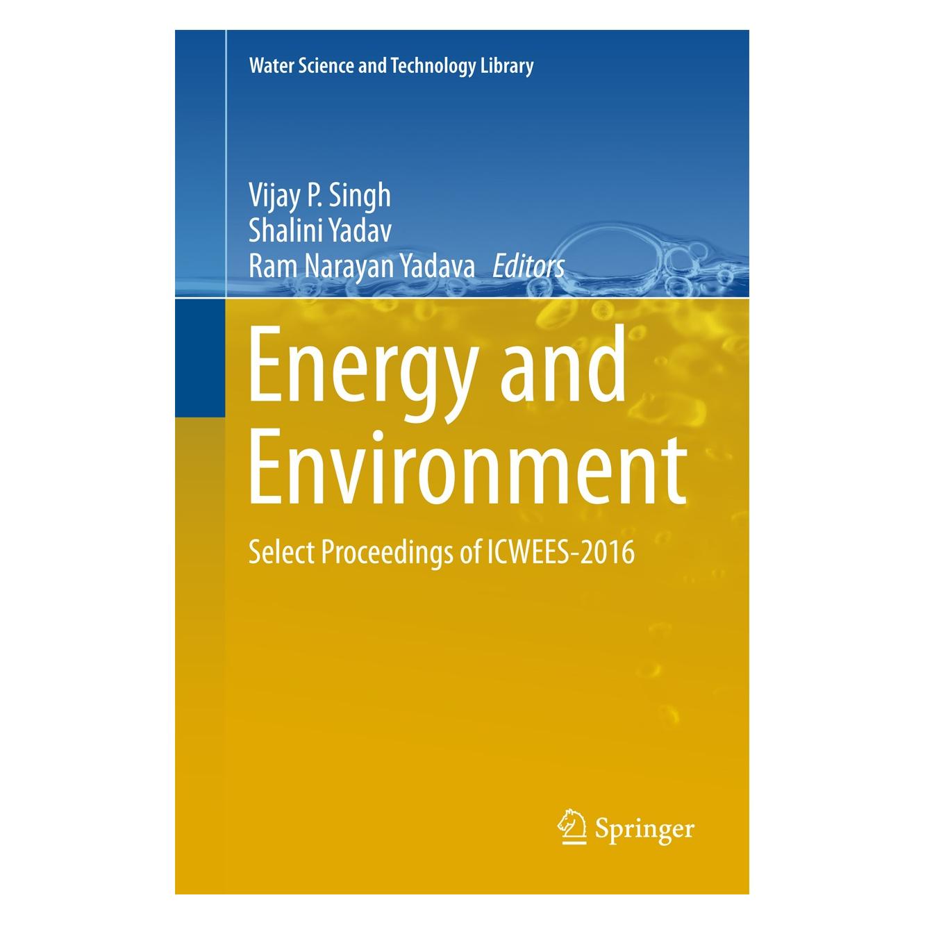 Springer Energy and Environment (9789811057977)
