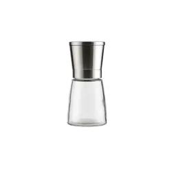 KHG Salz- oder Pfeffermühle  KHG ¦ silber ¦ Edelstahl,Glas ¦ Maße (cm): H: 13,6  Ø: 6.6