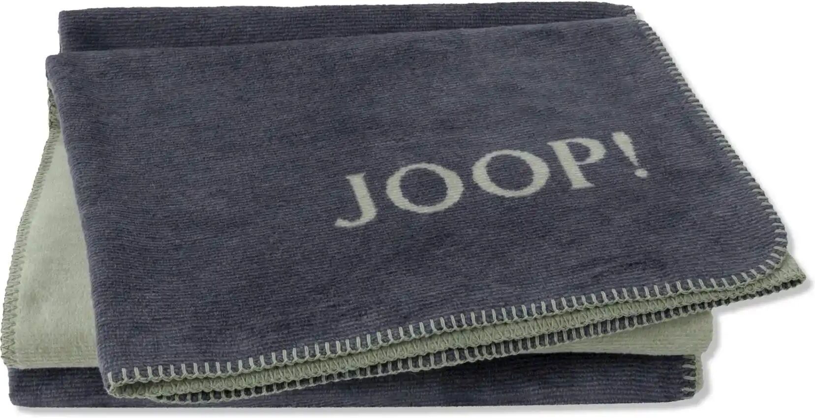 JOOP! Wohndecke Melange Doubleface   ¦ blau ¦ Baumwollmischgewebe ¦ Maße (cm):