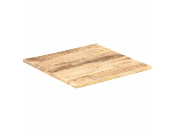 GFDWPUY Massivholz Tischplatte Mango 70x70 cm Rustikal, Industrieller Look, Robust, Für Esszimmer, Restaurant, Cafe, Hotel