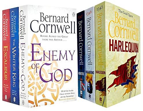 Penguin Warlord Chronicles & The Grail Quest Series 6 Books Collection Set by Bernard Cornwell – The Winter King, Excalibur & Historical Adventure Collection