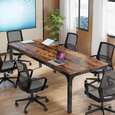 OEM "78.74"" Large Rectangle Conference Table, Office Meeting/Seminar/Business Table Desk for Office Boardroom & Meeting Room"