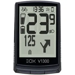 Sigma Sport EOX View 1300 GPS Fahrradcomputer mit großem Farbdisplay und umfassenden Trainingsfunktionen, präzise Navigation, ANT+ und Bluetooth kompatibel