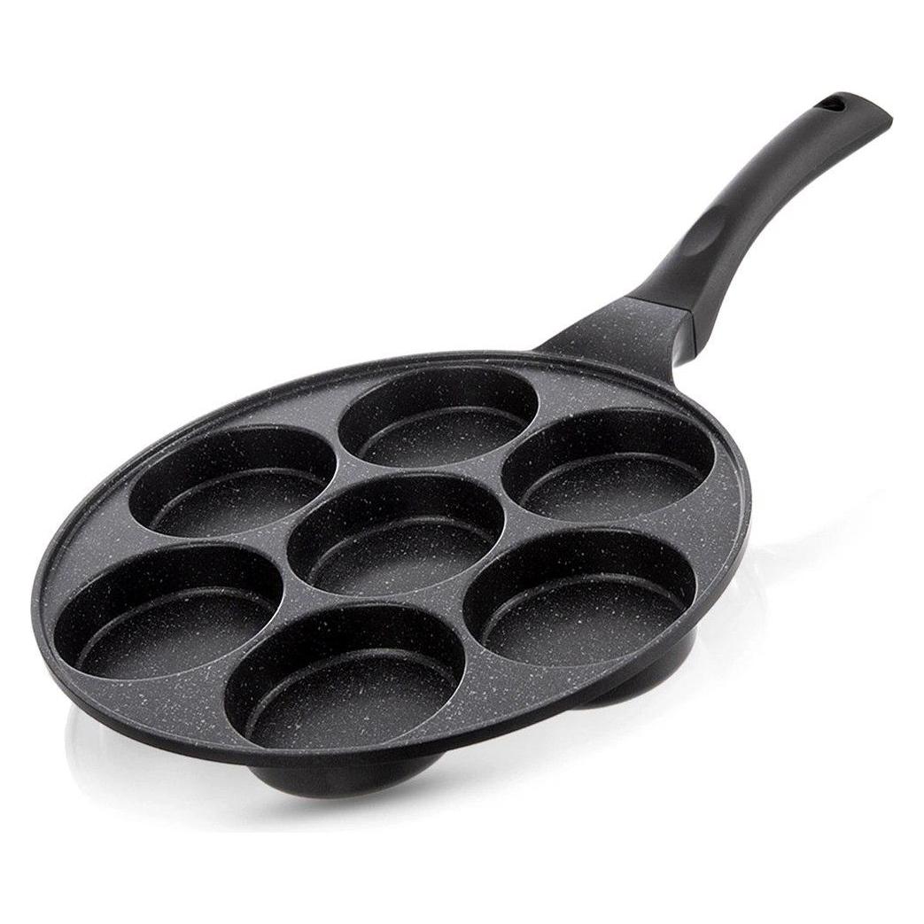 Lumarko Patelnia Patelnia do Jajek Granitowa Nieprzywierająca 7 Otworów ORION GRANDE 27 cm (65581751)