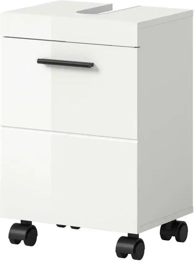 Höffner Waschbeckenunterschrank   ¦ weiß ¦ Maße (cm): B: 40 H: 58