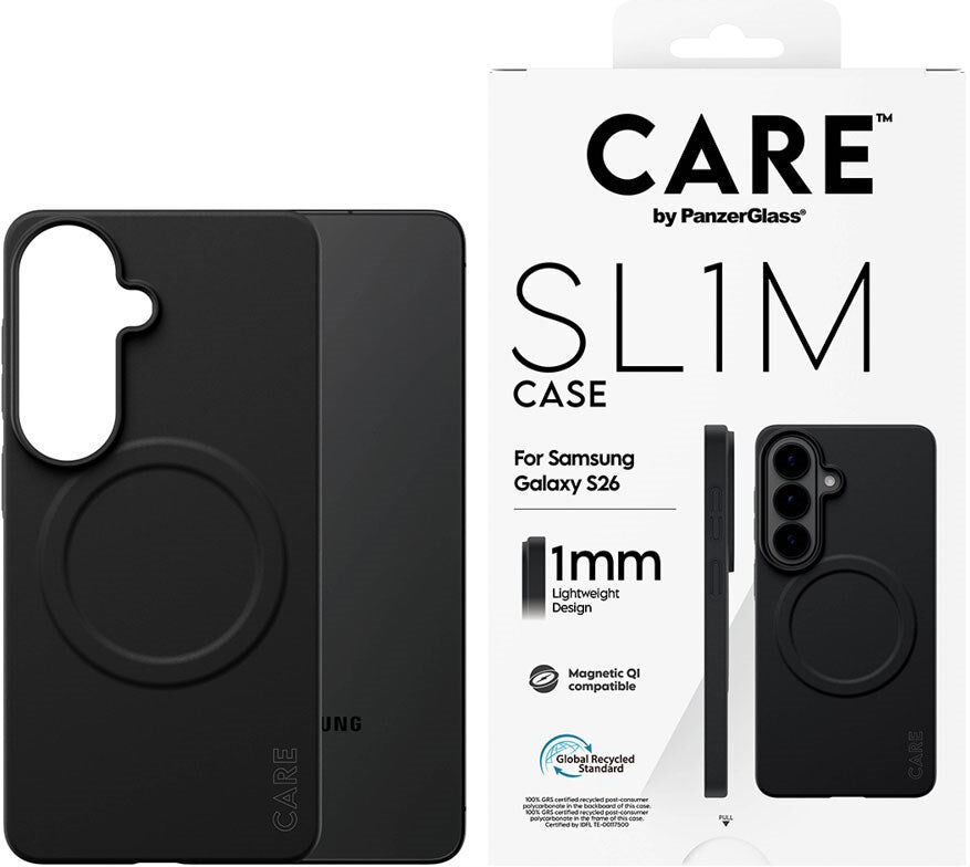 Samsung Galaxy S26 CARE by PanzerGlass SL1M Cover - Sort