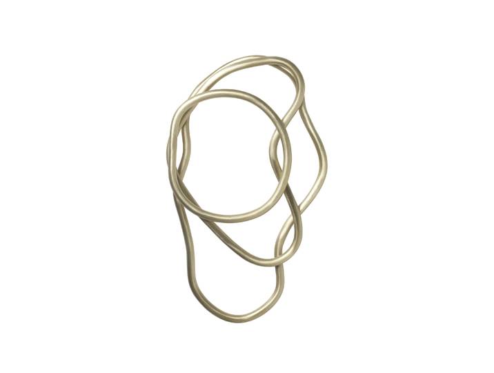 Ferm Living - Dessous de plat Pond - Métal - Laiton massif - Designer Trine Andersen