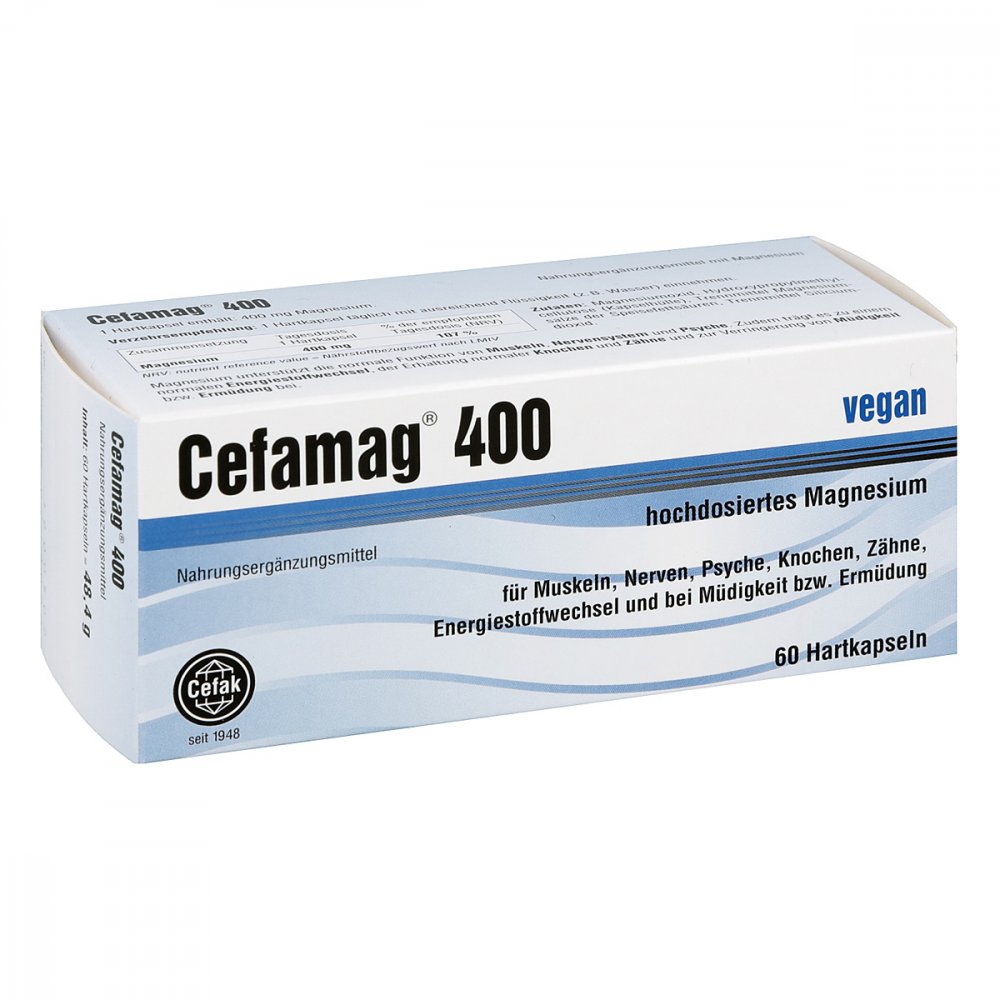 Cefak KG Cefamag 400 Hartkapseln 13975223